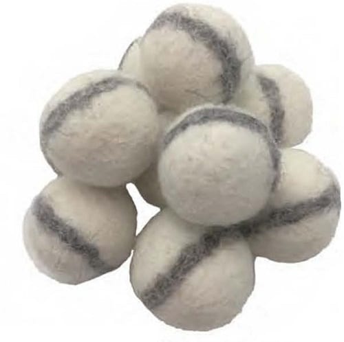 Papoose Toy Landscape White Felt Rock Balls 20 Pieces