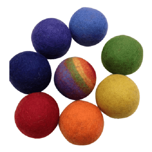 Papoose Rainbow Balls 8 Pieces