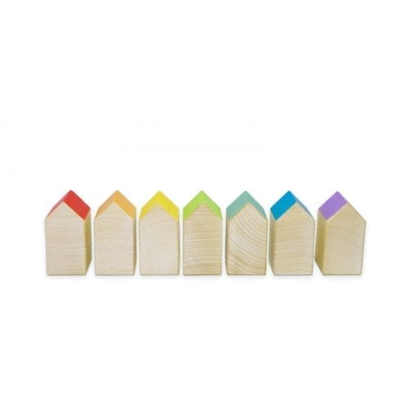Ocamora Houses Natural & Coloured 7 Pieces