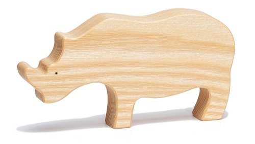 Ocamora Wooden Toy Rhinoceros