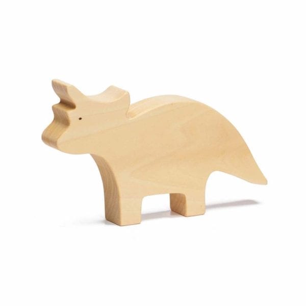 Ocamora Wooden Toy Triceratops