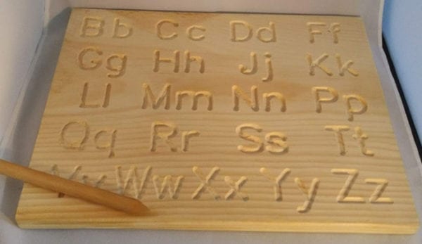 Toy Maker of Lunenburg Wood Alphabet Tracing Board