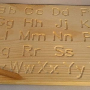 Toy Maker of Lunenburg Wood Alphabet Tracing Board