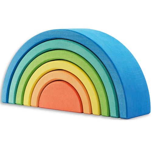 Ocamora Rainbow Nesting Arch Blue 6 Pieces