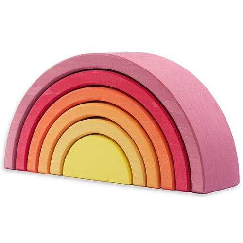 Ocamora Rainbow Nesting Arch Pink 6 Pieces