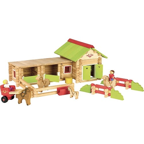 Jeujura Wooden Toy Equestrian Centre 180 Pieces
