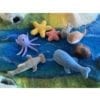 Papoose Toys Felted Wool Sea Animals Set 7 Pieces