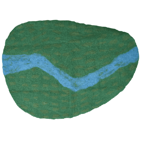 Papoose Toy Felt Play Mat River