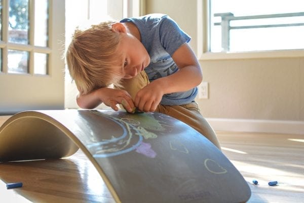 Kinderfeets Kinderboard Balance Board Chalkboard Grey