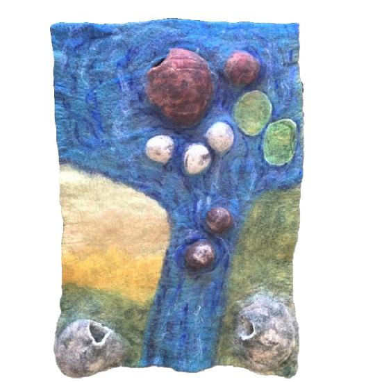 Papoose Estuary Play Mat Felted Wool