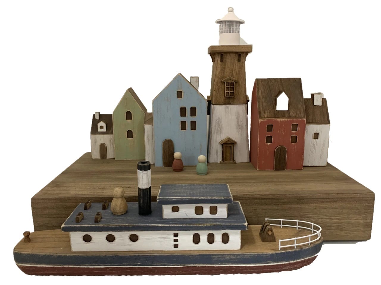 Papoose Toys Wooden Fishing Boat