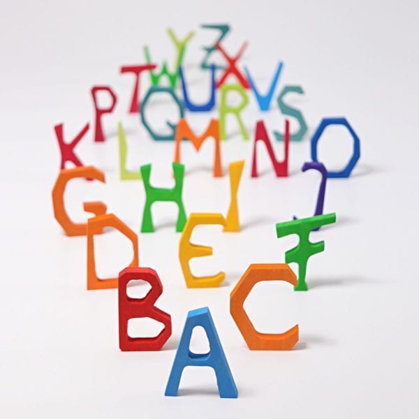 Grimm's Wooden Toys Anthroposophical Alphabet Letters