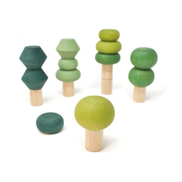 Lubulona Wooden Toys Stacking Trees Summer