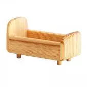 Debresk Wooden Dollhouse Furniture Bed