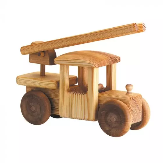 Debresk Wooden Toy Fire Truck Large