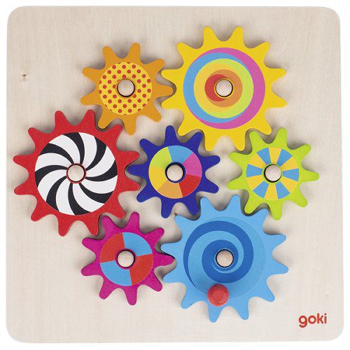 Goki Wooden Toy Cogwheel Game