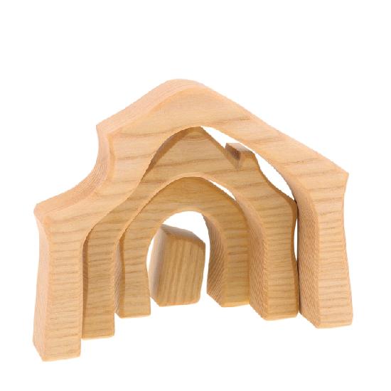 Ostheimer Wooden Toy Nativity Stable Small