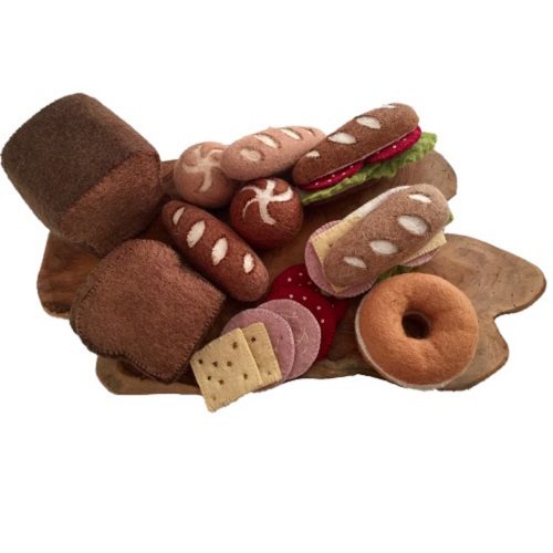 Papoose Felt Toys Bread & Toppings Set