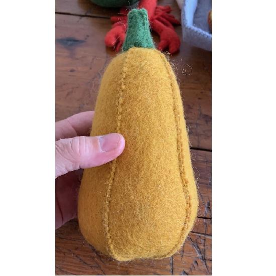 Papoose Felted Wool Food Butternut Pumpkin Squash