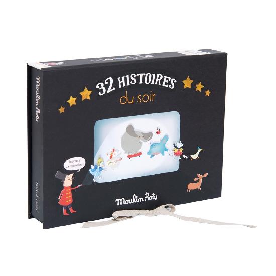 Moulin Roty Storybook Torch Cinema Box Set Histoires du soir Deluxe Cinema Box with Torch