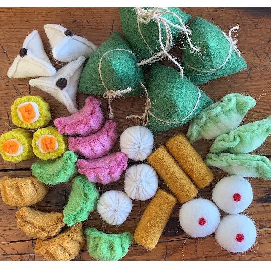 Papoose Toys Felt Food Yum Cha 31 Pieces