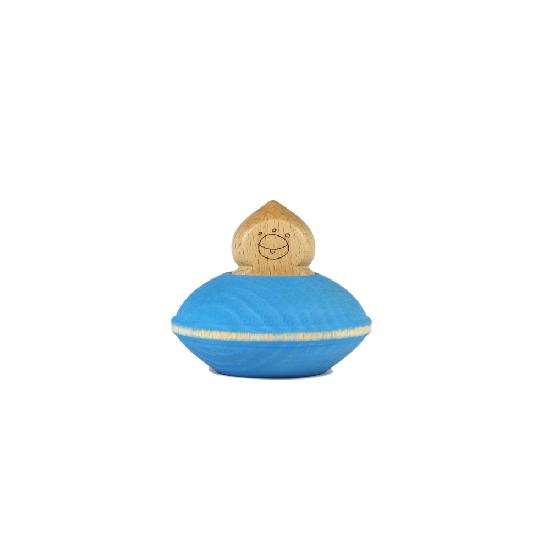 Ocamora Wooden Toy UFO & Alien Blue
