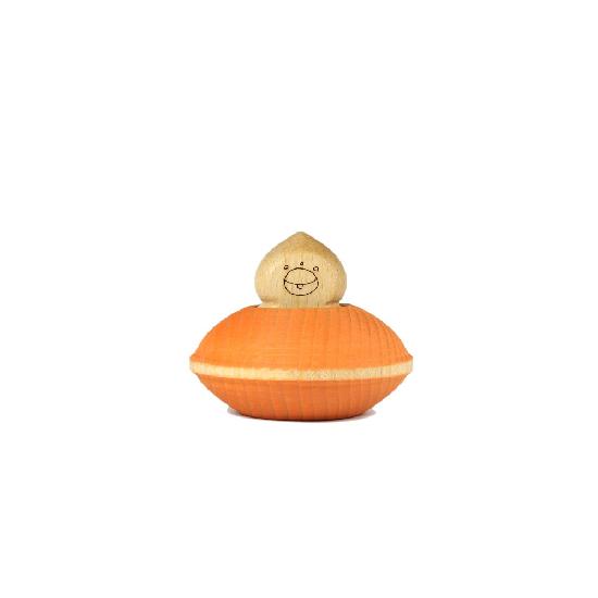 Ocamora Wooden Toy UFO & Alien Orange