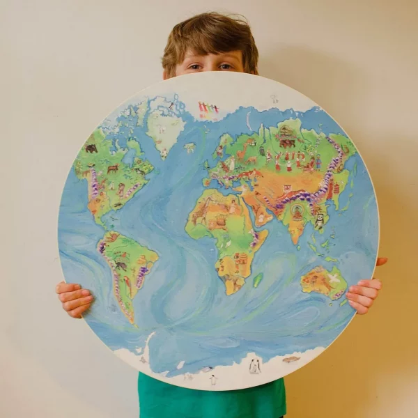 Waldorf Family Children's World Map