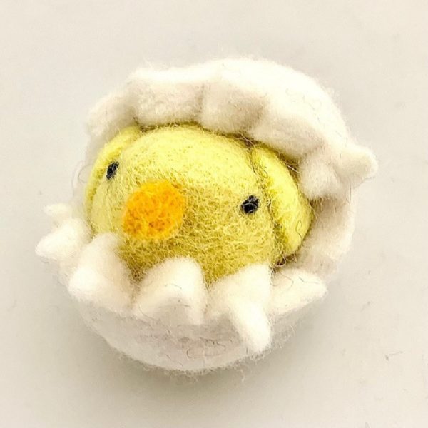 Papoose Toys Felt Chick in Egg