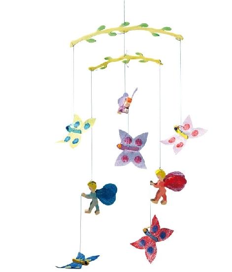 Ostheimer Wooden Toy Mobile Elves & Butterflies