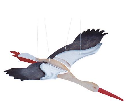 Ostheimer Wooden Toy Mobile Stork