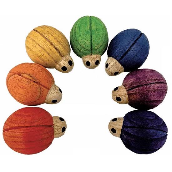 Papoose Toys Ladybug Rainbow 7 Pieces