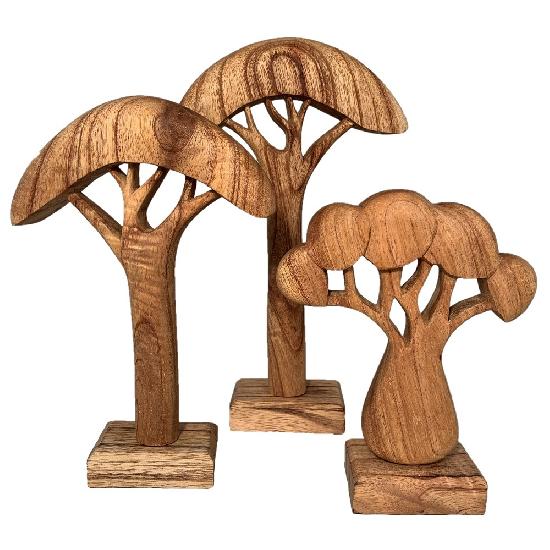 Papoose Toys Wood Trees Natural