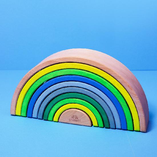 Grimm's Wooden Toys Rainbow Neon Green